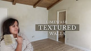 DIY Limewash TEXTURED Walls  Is it Possible? YES!