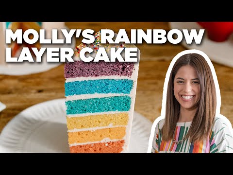 Molly Yeh's Rainbow Layer Cake | Girl Meets Farm | Food Network