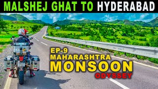 MALSHEJ GHAT SE  HYDERABAD PAHUCH GAYE 🏍️ Maharashtra Monsoon Odyssey | Ep-9