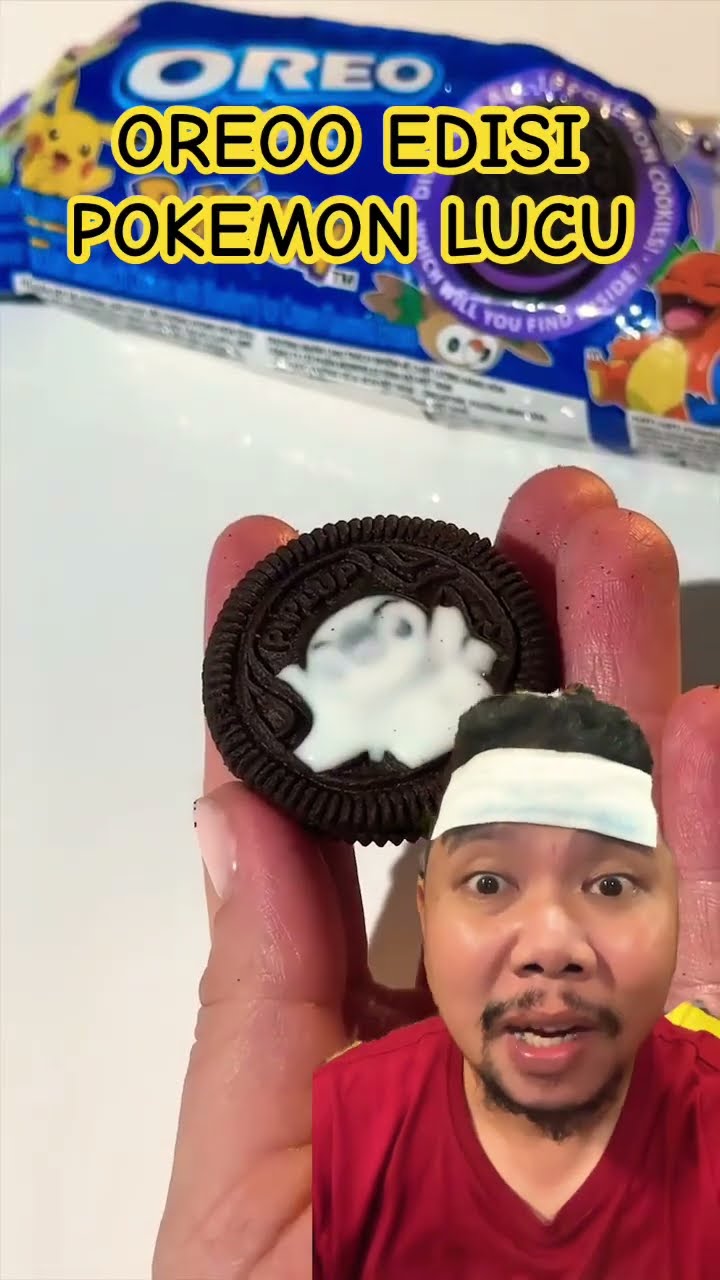 OREO EDISI POKEMON ENAK BANGET!!???? #chocolate #cookies #oreo #funny #shortsfeed