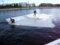 На льдине по Москва-реке (On a block of ice in the center of Moscow)