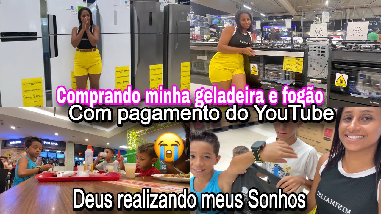 Comprei Minha Geladeira e Fogão com o Pagamento do YouTube | Deus Honrou! 😭🙏🏾