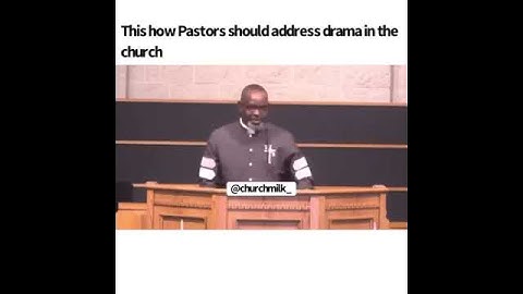 Pastor cursing on pulpit