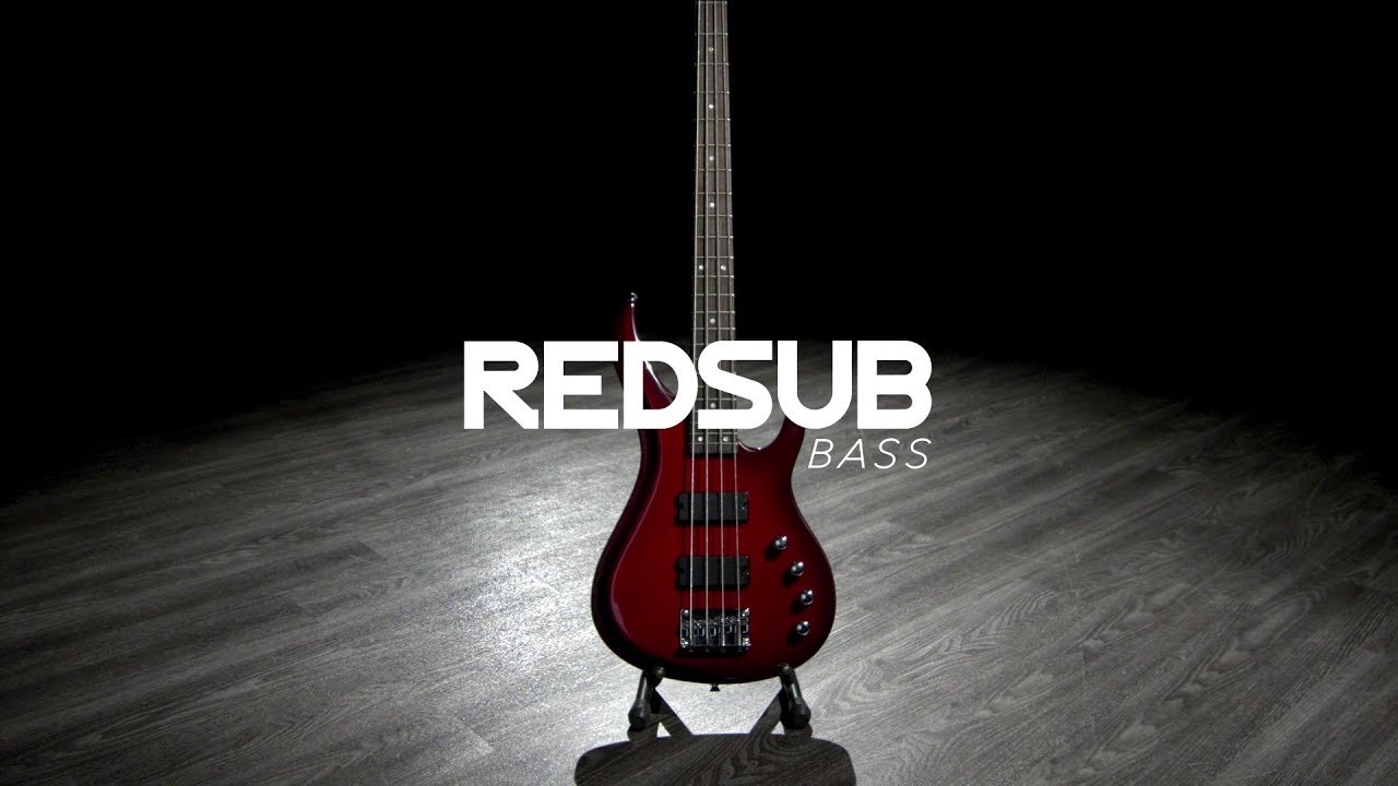 RedSub IN Bass Guitar, Trans Red Burst | Gear4music demo - YouTube