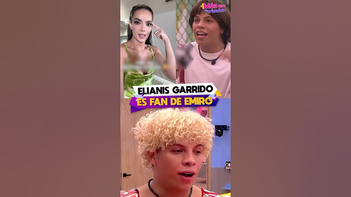 This is how Elianis Garrido let it be known that she is a fan of Emiro Navarro.