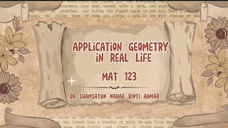 Applications of Geometry (MAT123)