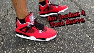 Forståelse del jeg er syg Air Jordan Retro 4 Toro Bravo Review + On Feet - YouTube