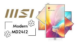 MSI Modern MD2412 Monitor: Unboxing, Set Up, & Game Play by Sandra Vlogz 740 views 1 month ago 2 minutes, 2 seconds