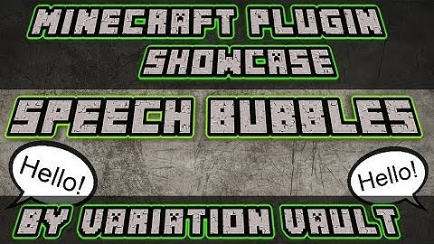 Minecraft Bukkit Plugin - Speech Bubbles - RPG chat!