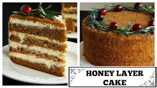 Honey Layer Cake (Medovnik) | Biskvitinis medaus tortas