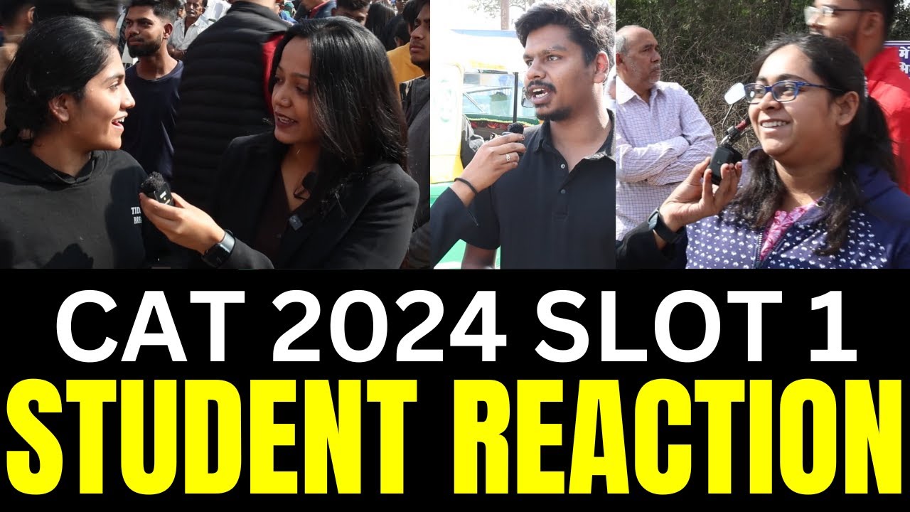 CAT 2024 Slot 1 Student Reaction Live From Center Slot 1 Difficulty ...