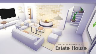 🍨House in vanilla shades| Estate House Adopt Me Speed Build|Roblox🍨