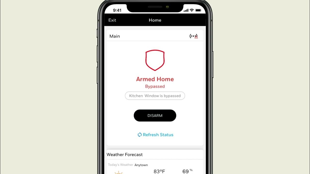Consumer how to bypass a sensor using total connect 2 0 resideo