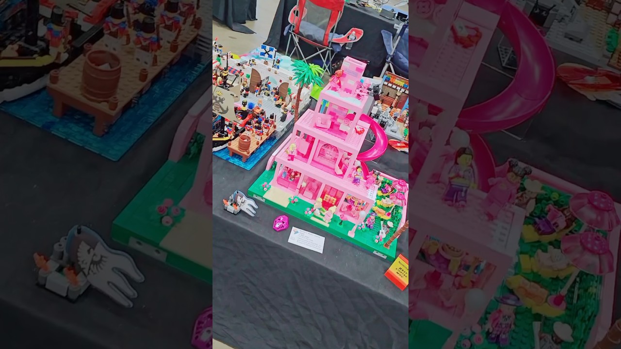 Barbie's Dream House is finished! (in Lego) - Building the penthouse floor  - custom Lego build pt 3 
