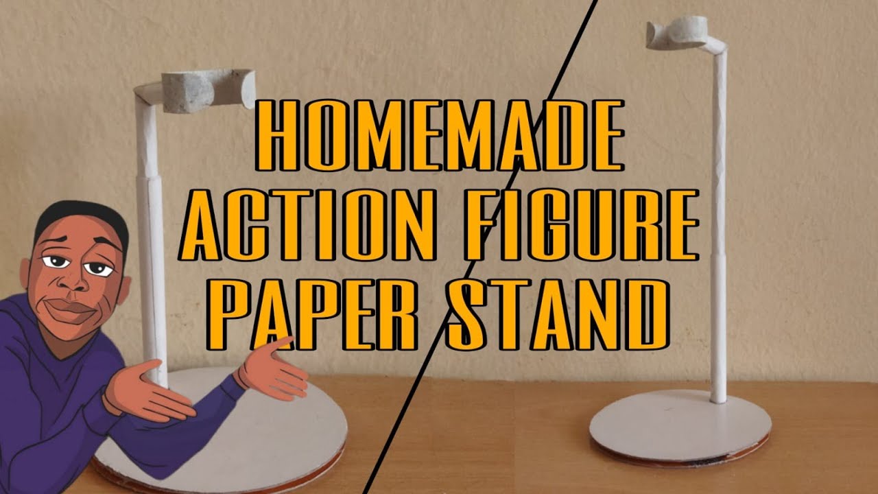 how to make action figure paper stand YouTube