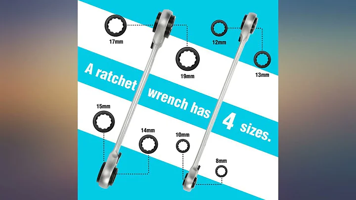 DURATECH Reversible Ratcheting Wrench Set, 4 in 1 Double Box End Wrench Set, SAE, review