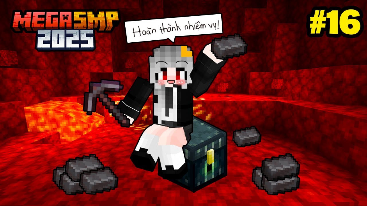SAMMY THỬ THÁCH BẢN THÂN HOÀN THÀNH NHIỆM VỤ TRONG MEGA SMP MINECRAFT | TẬP 16 NỔ LỰC