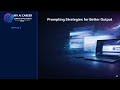 Prompting Strategies for Better AI Output | How to Write Clear Prompts in ChatGPT