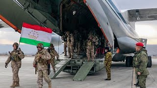 Возвращение подразделения ВС Республики Таджикистан КМС ОДКБ в пункт постоянной дислокации