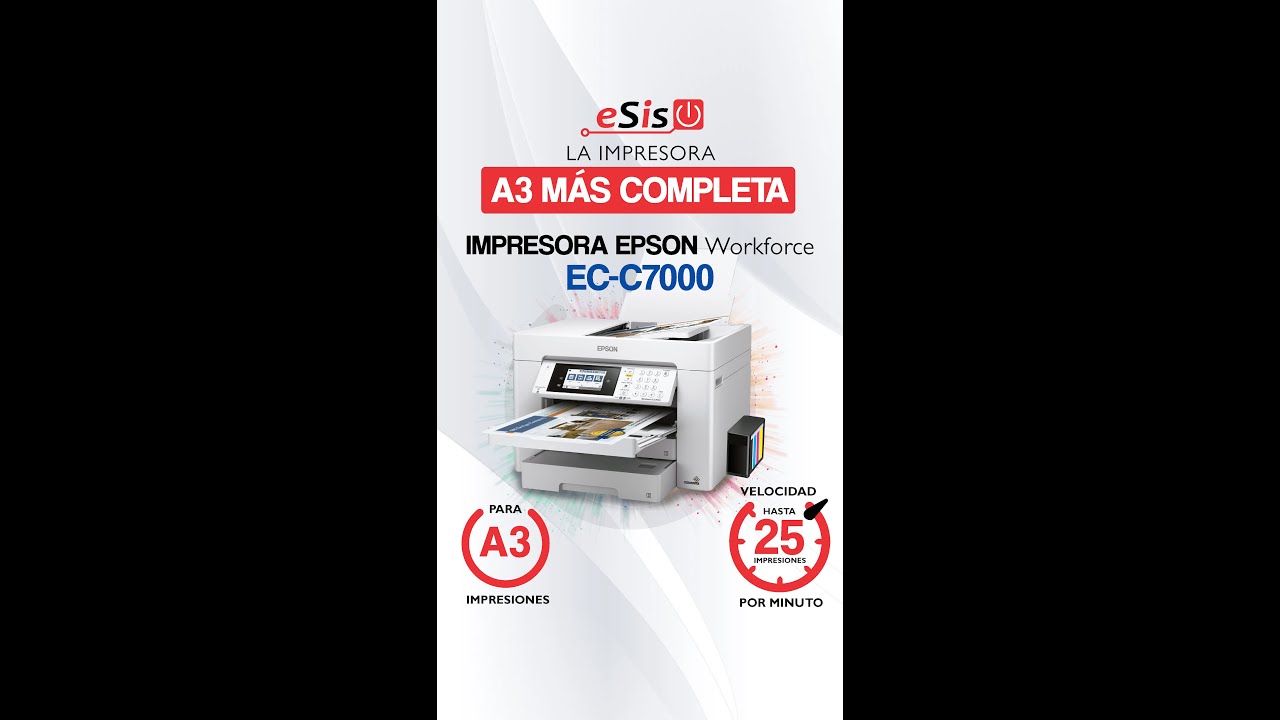 La impresora A3 DEFINITIVA! EPSON WORKFORCE EC-C7000 Reseña 