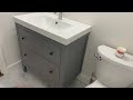 HOW TO install IKEA Hemnes / Odensvik / Dalskär bathroom vanity