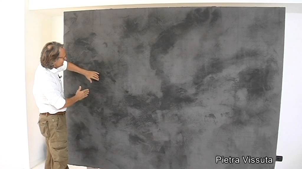 Istinto pietra vissuta con fascia youtube Stucco effetto cemento