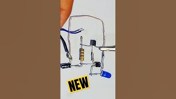 Making a new flashing light with BC547 transistor and BC557.       12V voltage. #shorts
