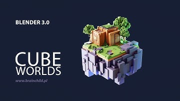 Blender 3.0 | ( Cube worlds ) Default Cube Modeling & Rendering Process