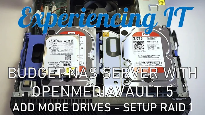 Budget NAS server with Openmediavault 5 - Part 2 - Adding more hard drives and setting up RAID 1