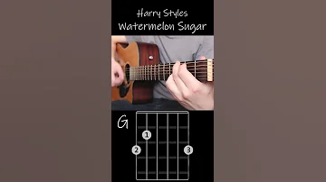 Harry Styles - Watermelon Sugar - Easy Guitar Chords Tutorial #Shorts