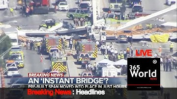 LIVE Bridge Collapsed In Miami Florida
