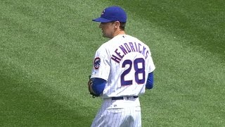 STL@CHC: Hendricks whiffs 12 over seven strong frames