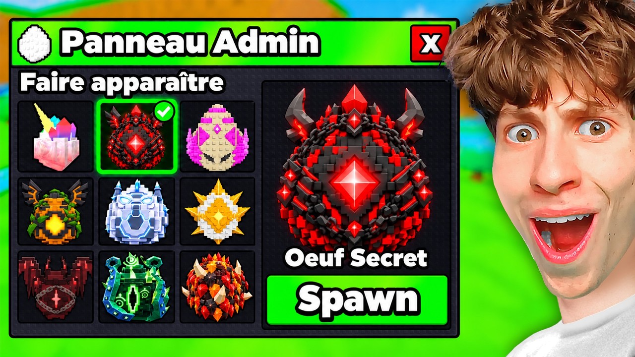 J'OBTIENS le PANNEAU ADMIN sur STEAL AN EGG !! (Incroyable)