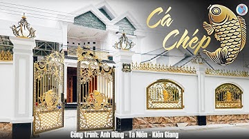 Mẫu cổng nhôm đúc Cá Chép | Công trình nhà Anh Dũng - Tà Niên - Kiên Giang #nhadep #congbietthu