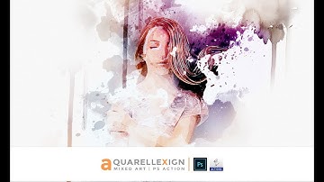 Aquarellexign Mixed Art | PS action (Video Guide)