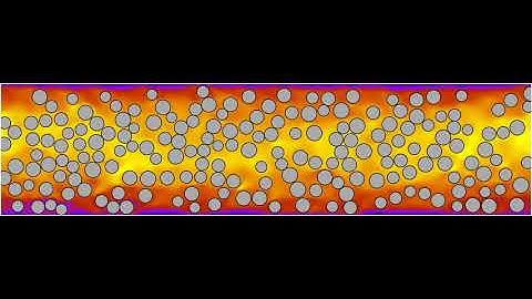 A two-dimensional plane-Poiseuille flow with rigid particles