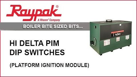 Raypak® Boiler Bite-Sized Bits Hi Delta PIM Dip Switch Settings - Training Video