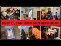 DEEP CLEANING MY TEENAGE SON'S BEDROOM / AERCLEAR AIR PURIFIER BY CLARIFION / CLEAN AIR CLEAN HOME