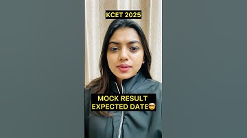 Mock result dates out ? 🤯#update#kcet2025#mockresultdates#shorts#ugcet