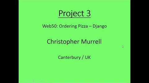 Web50 Project 3 - Pizza orders with Django & JavaScript