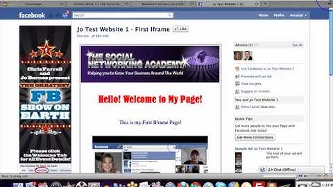Iframe Week - Day 3 - Integrating a Web Page with Facebook using an Iframe!