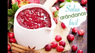 SALSA de ARÁNDANOS🍁(FÁCIL) 1 Receta de THANKSGIVING