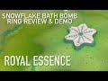 Royal Essence 🎄 Snowflake Bath Bomb Ring Reveal &amp; Demo ✨