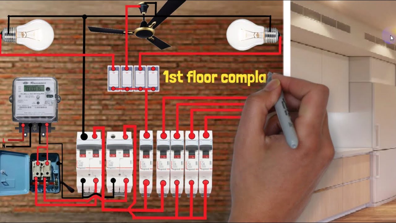 complete room wiring । 5 room house wiring। ফুল বিল্ডিং ইলেকট্রিক্যাল ...