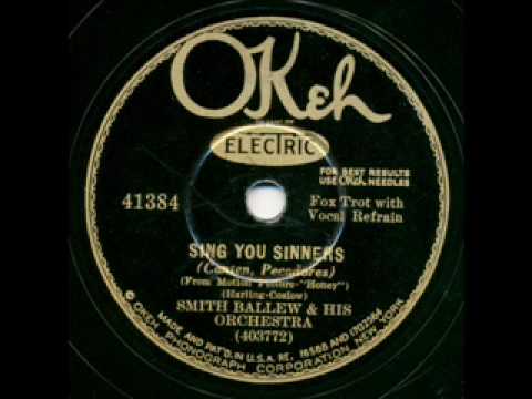 Smith Ballew Sing You Sinners OKeh New York 1930
