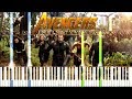 Avengers: Infinity War - Official Trailer #1 Music [Synthesia Piano Tutorial]