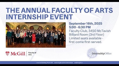 Faculty of Arts Internship Annual Event 2025