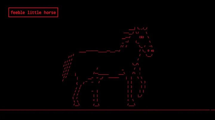 feeble little horse - Drama Queen [Official Audio]