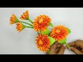 Very easy paper flower making || paper flowers || DIY Flowers Crafts || Home Decor