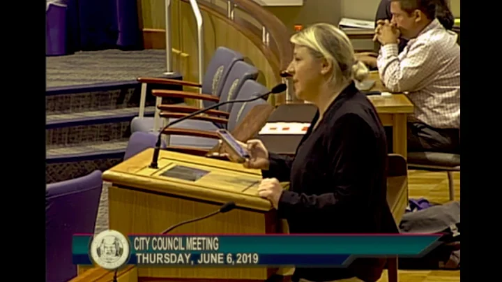 Sarah Zagorski Testimony at New Orleans City Council